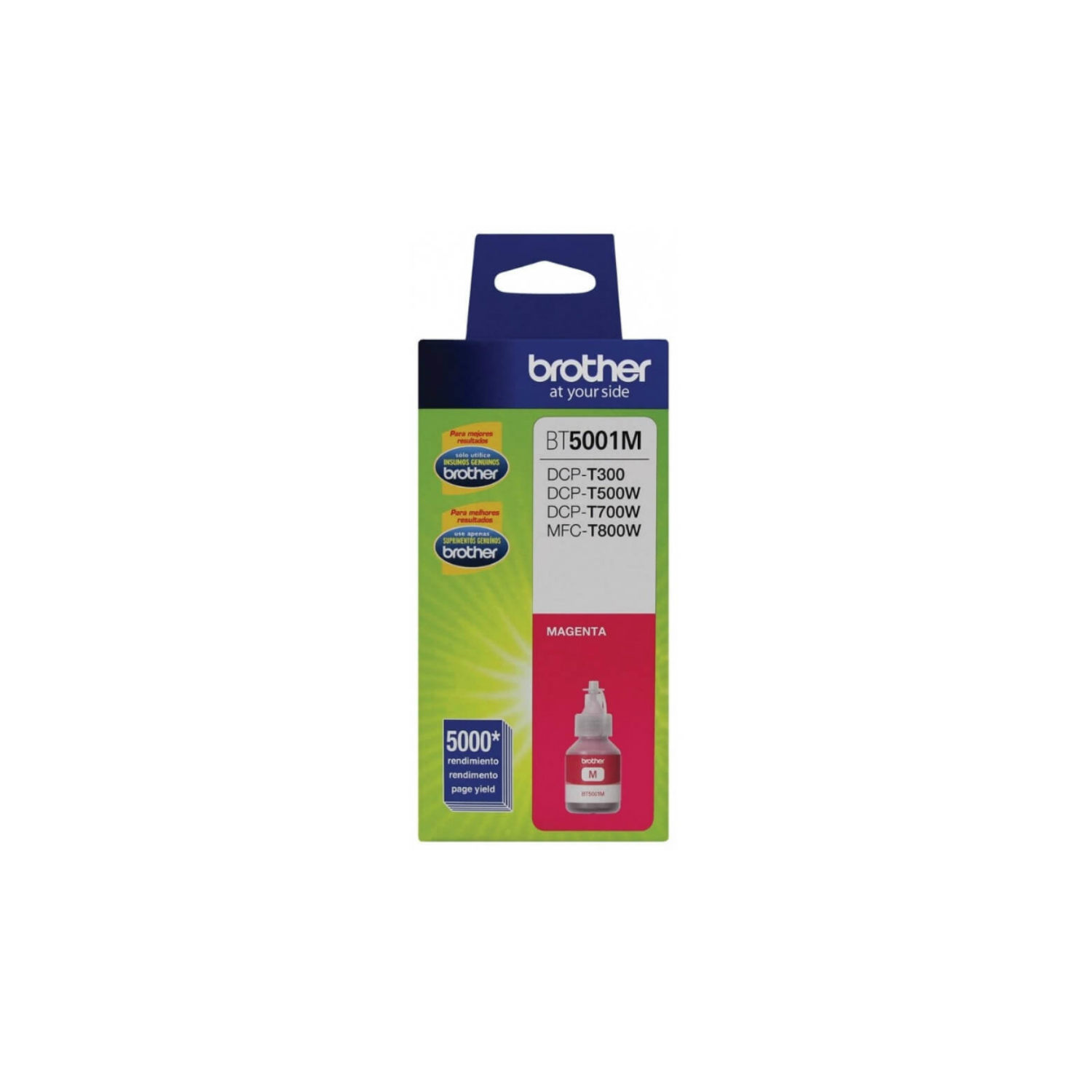 Tinta Brother BT5001M Rendimiento Ultra 5000 Páginas Color Magenta