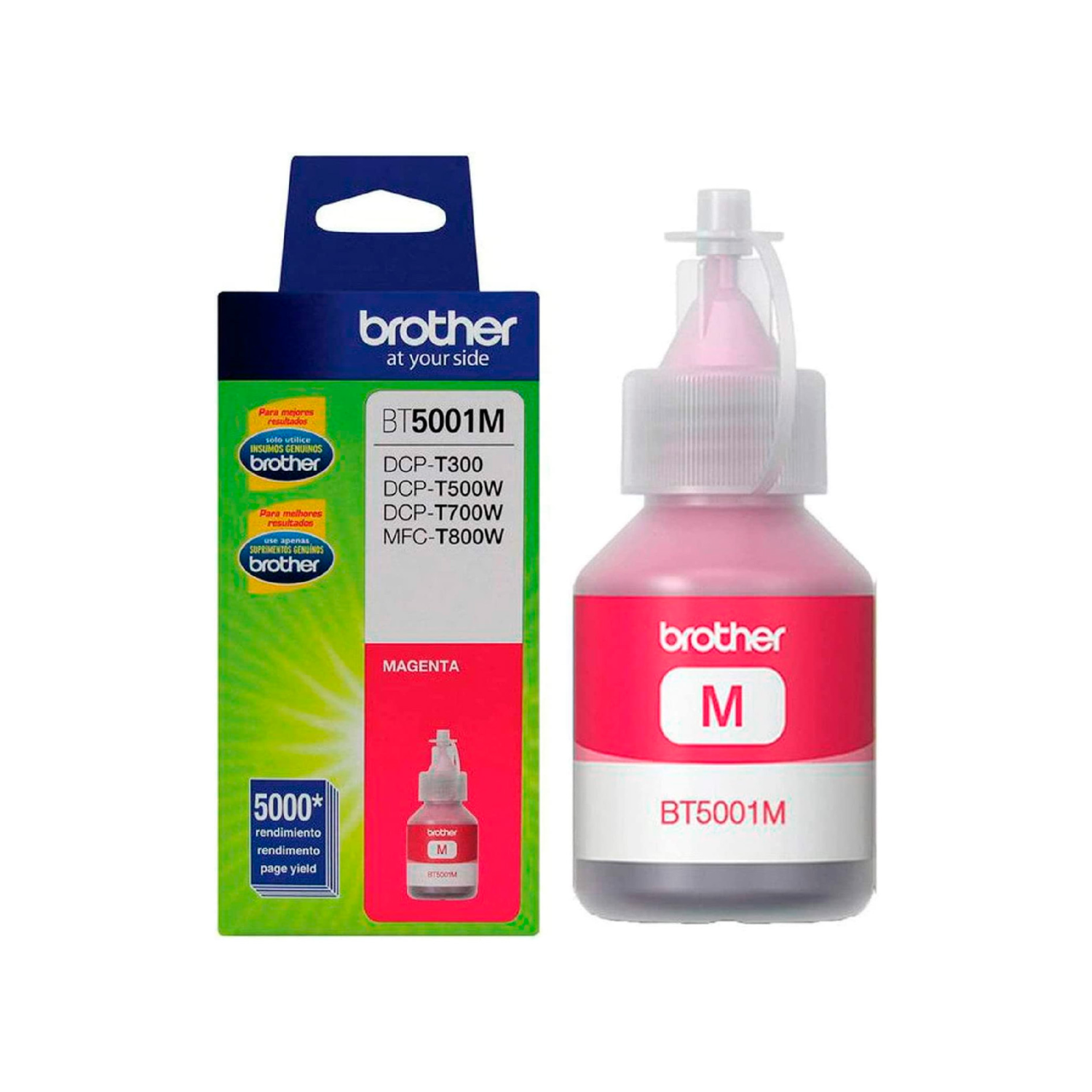 Tinta Brother BT5001M Rendimiento Ultra 5000 Páginas Color Magenta