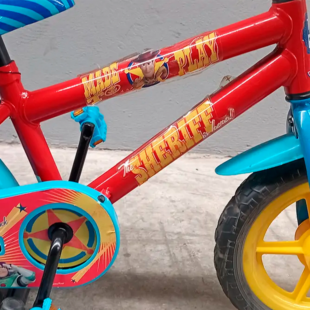 Bicicleta Veloci Reacondicionado Toy Story Made Play R12 Rojo