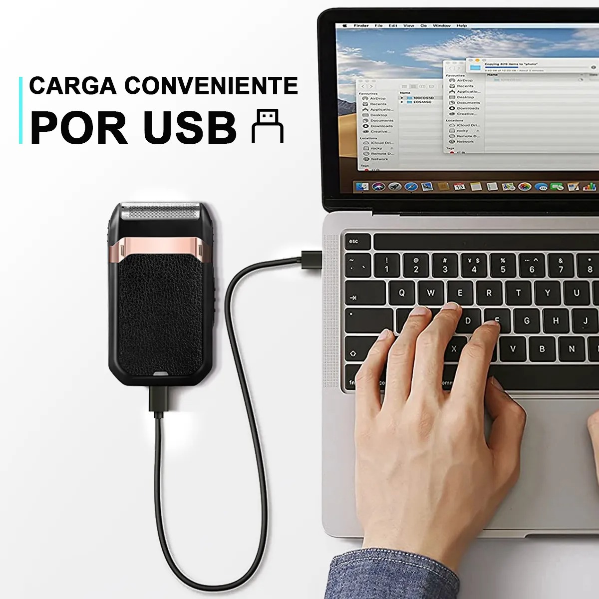 Rasuradora Eléctrica Barba Afeitadora Hombre Recargable