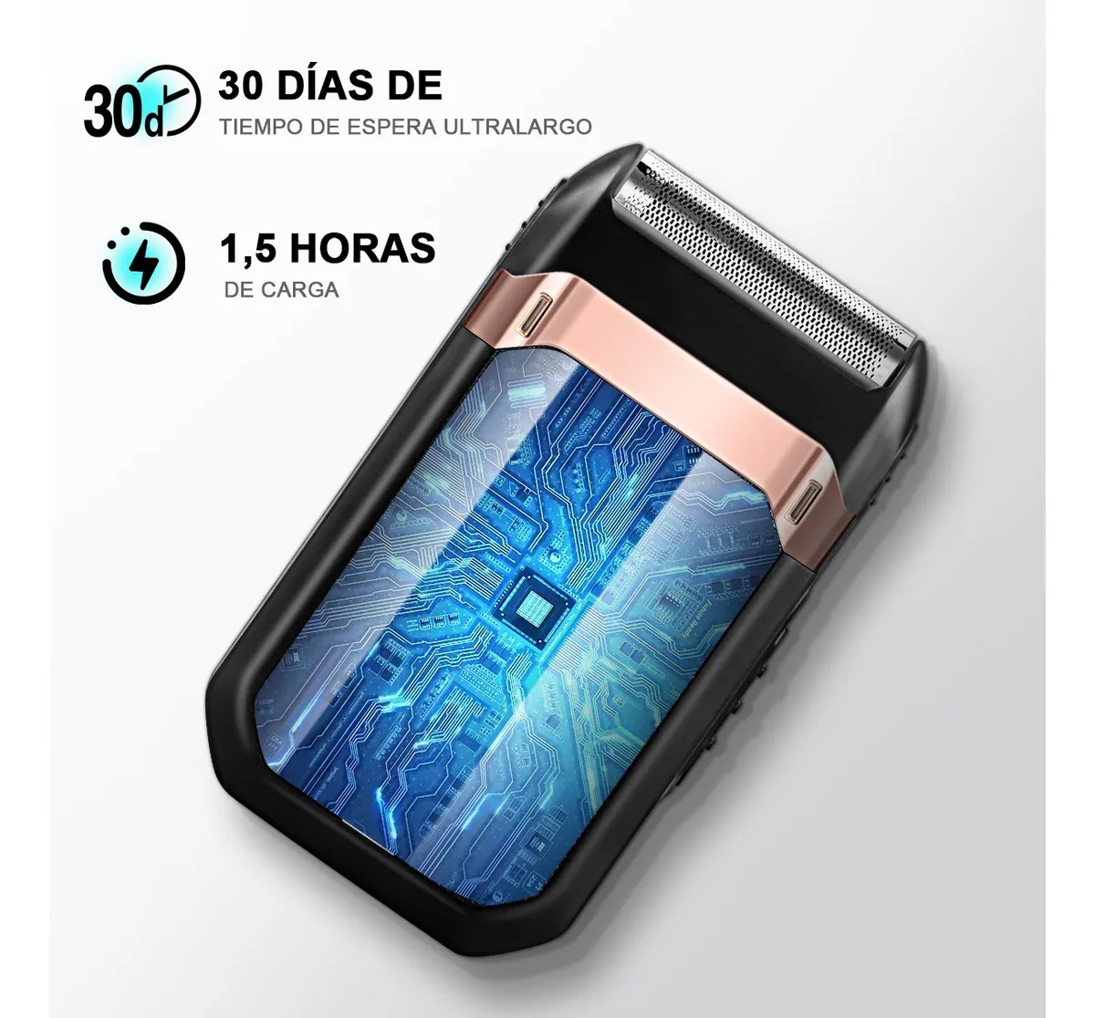 Rasuradora Eléctrica Barba Afeitadora Hombre Recargable