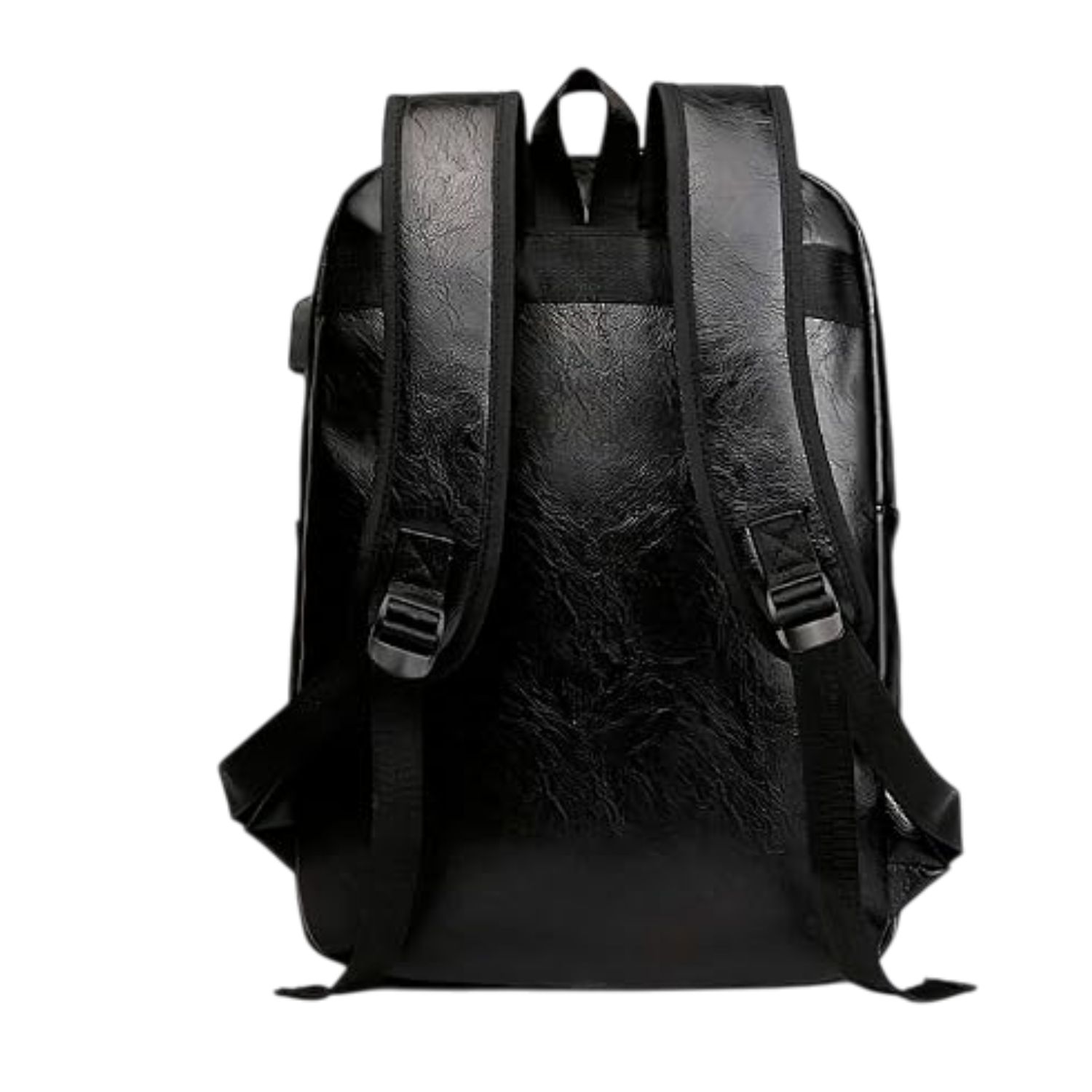 Mochila Antirrobo para Laptop Impermeable de Cuero Sintético, Negro, Bluelander
