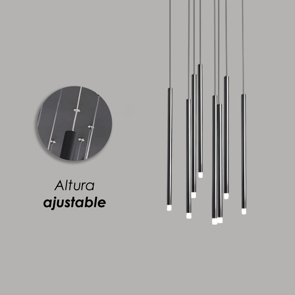 Ilios Innova | Lámpara Colgante LED | Estilo Contemporáneo | Altura Ajustable | Luz Cálida