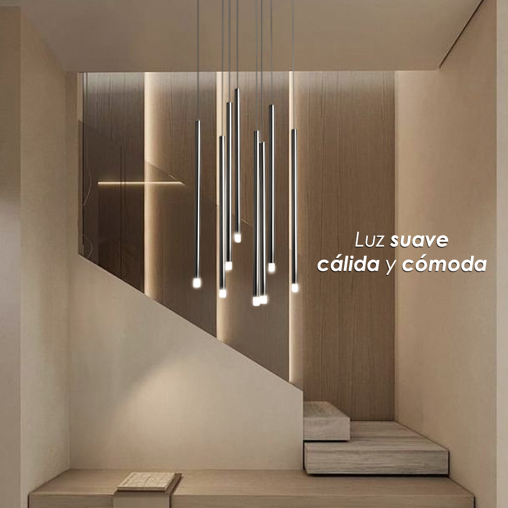 Ilios Innova | Lámpara Colgante LED | Estilo Contemporáneo | Altura Ajustable | Luz Cálida