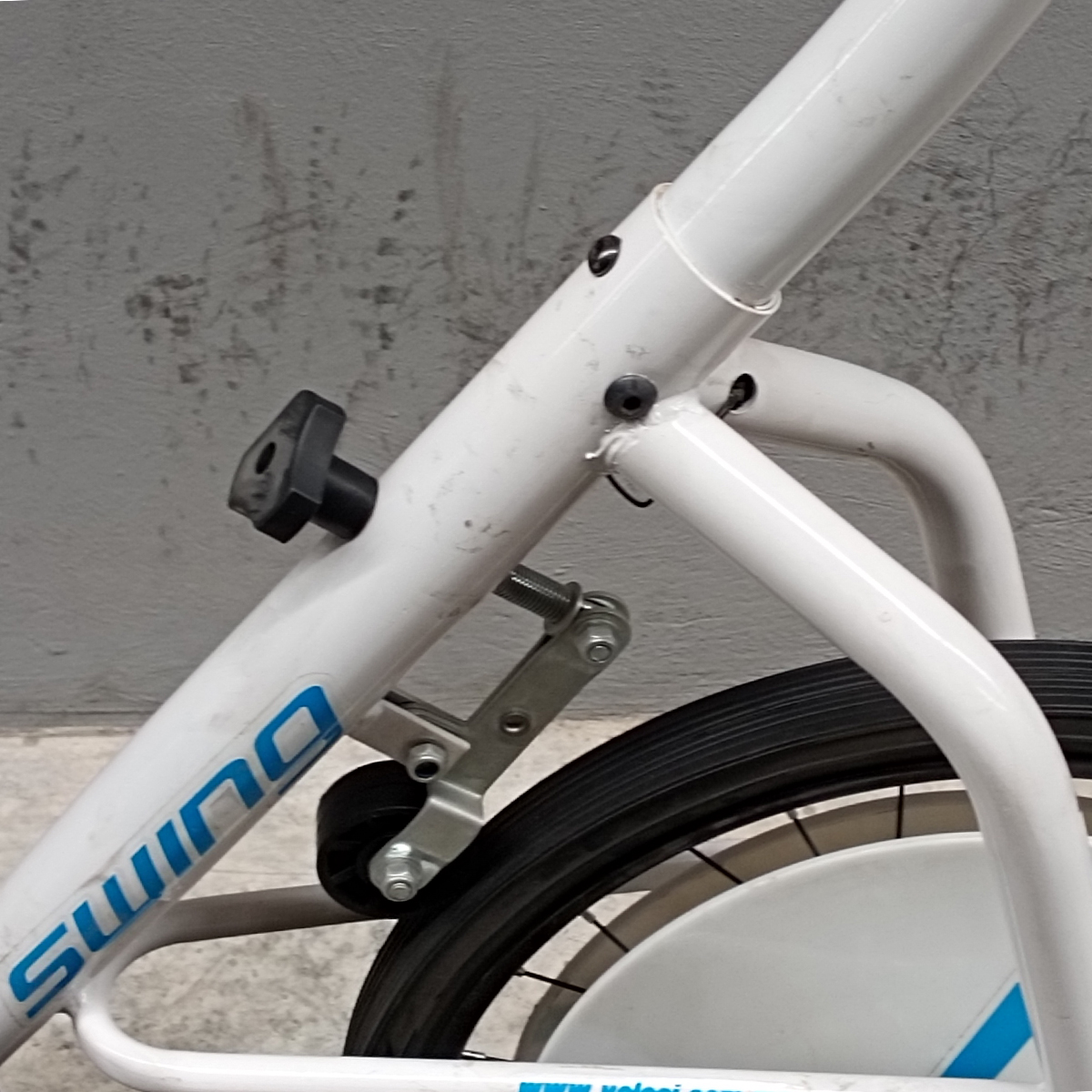 Bicicleta Veloci Reacondicionado Fitness Swing Blanco