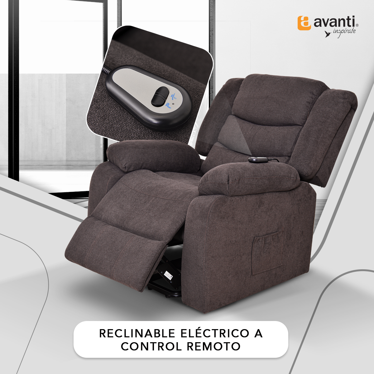 Sillón Reclinable Eléctrico Individual - Reposet Reclinable Confortable con Elevador para Facilitar El Descenso del Adulto del Sofá - para Sala De TV - Turin - Godiva