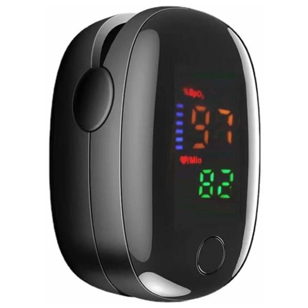 Oximetro de Pulso MXKEO-001-1 1Pza Negro Rango de Medición 70porciento -99porciento Spo2 30BPM-240BPM mas menos 2BPM o mas menos 2porciento PR 2xAAA No Incluidas, OxiLedBlack