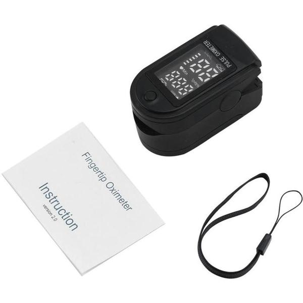 Oxímetro Digital LED MXOXL-001-1 1pza Negro Rango de Medición 70porciento -99porciento Spo2 30 a 240BPM mas menos 2BPM o mas menos 2porciento PR 2xAAA No Incluidas, OxiLed