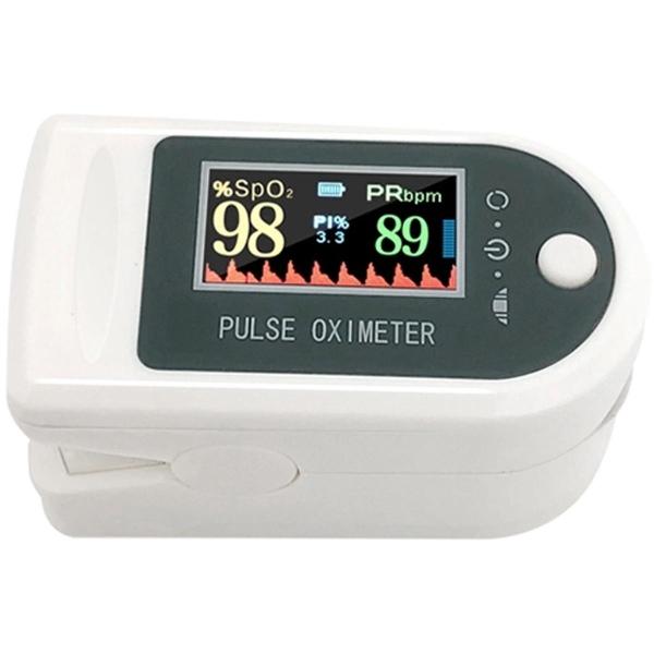 Oxímetro de pulso MXOXM-001-1 1pza BlancoGris Rango de Medición 70porciento -90porciento 30 240BPM mas menos 2BPM o mas menos 2porciento PR 2xAAA No Incluidas, OxiMax