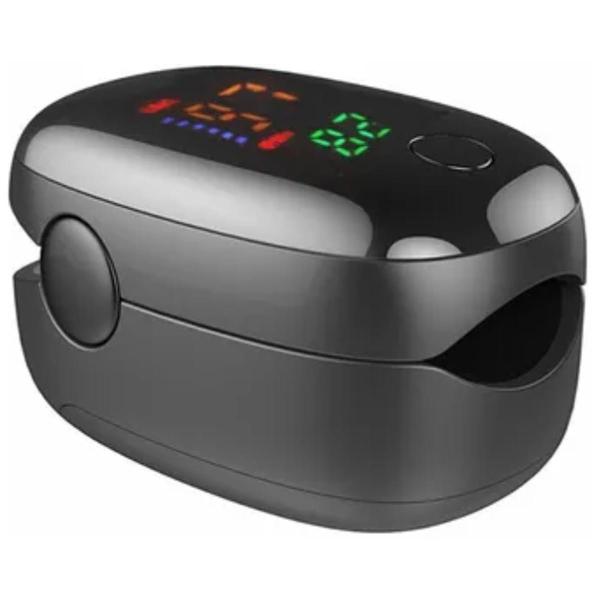 Oximetro de Pulso MXKEO-001-1 1Pza Negro Rango de Medición 70porciento -99porciento Spo2 30BPM-240BPM mas menos 2BPM o mas menos 2porciento PR 2xAAA No Incluidas, OxiLedBlack