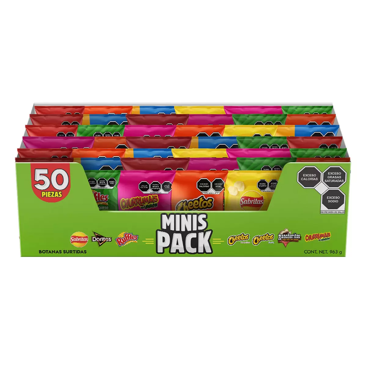 Papas Sabritas Surtidas Minis Pack 50 pzas