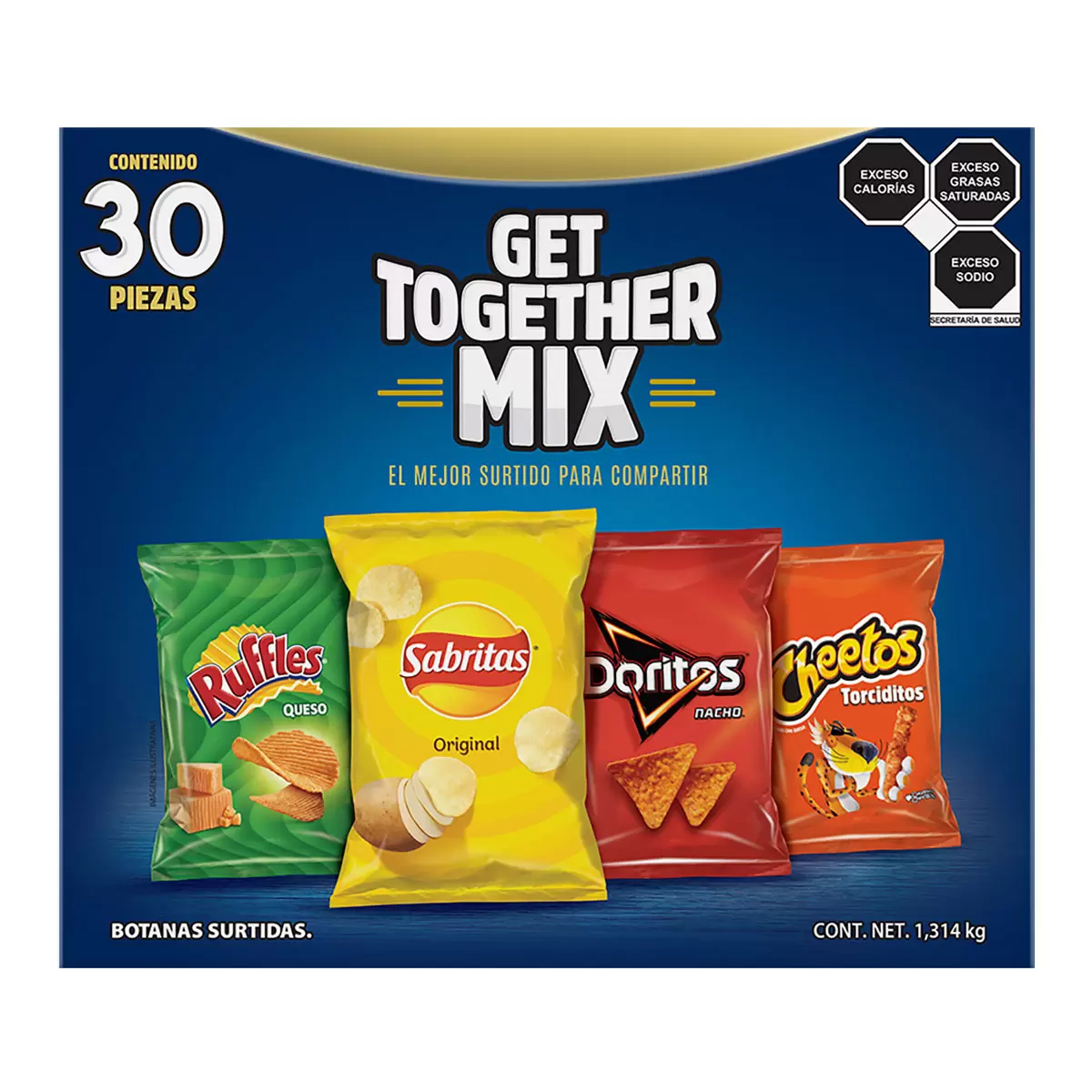 Papas Sabritas Surtidas Get Together Mix 30 pzas