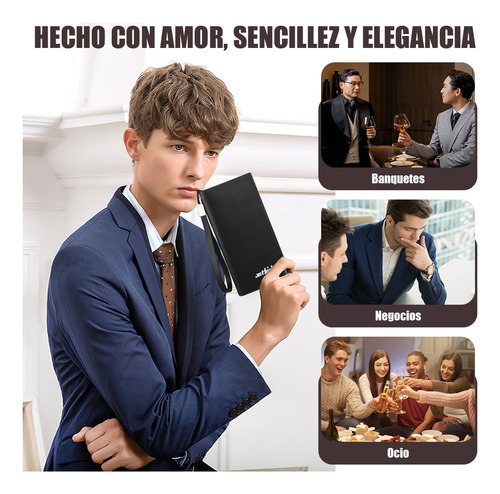 Cartera Billetera Larga Hombre Casual Negocio Gran Capacidad