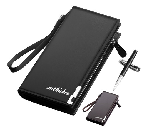 Cartera Billetera Larga Hombre Casual Negocio Gran Capacidad