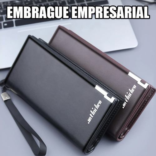 Cartera Billetera Larga Hombre Casual Negocio Gran Capacidad