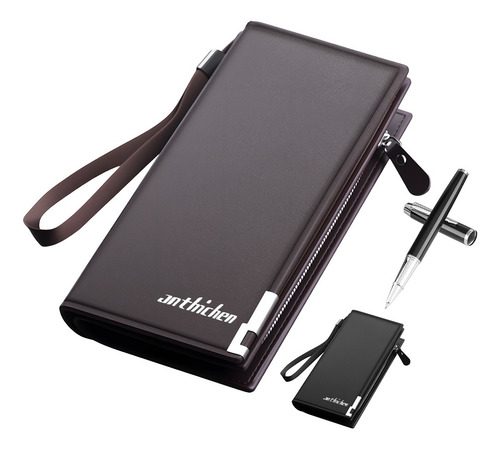 Cartera Billetera Larga Hombre Casual Negocio Gran Capacidad