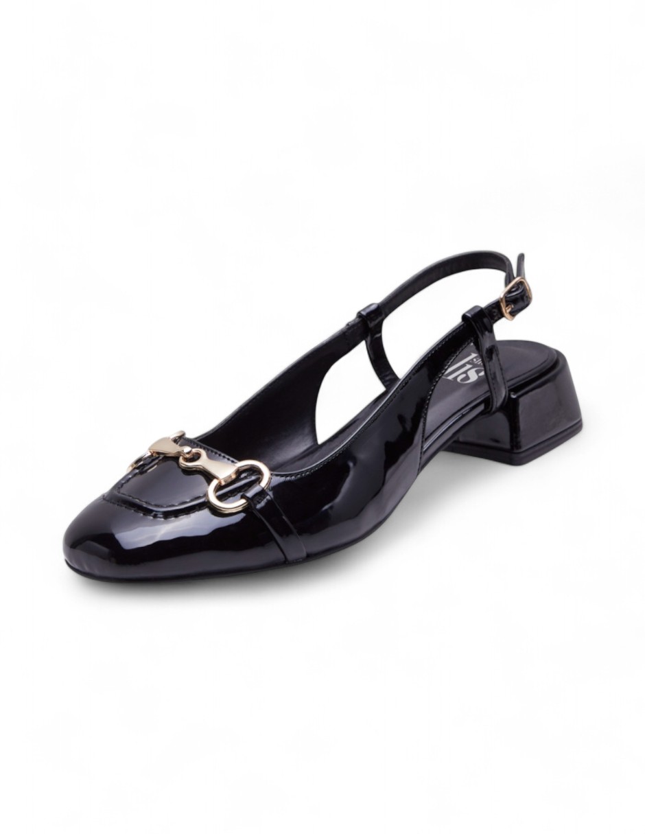 Flats Calzado Watanabe Mujer Charol Con Hebilla