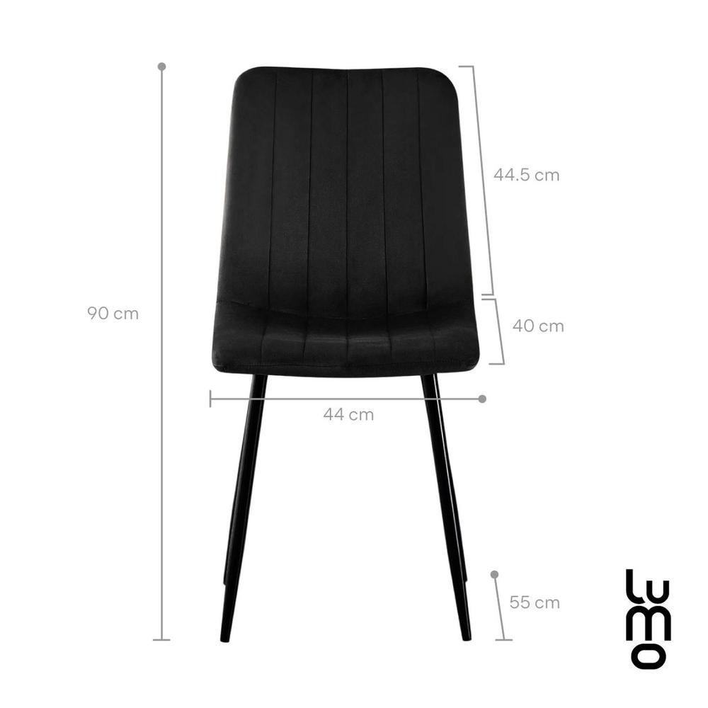 Set 2 Sillas Comedor Velvet Tapizada Terciopelo Sala Eames