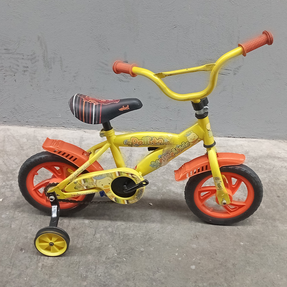 Bicicleta Veloci Reacondicionado Pollito R12 Amarillo