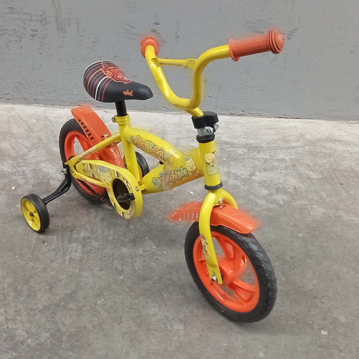 Bicicleta Veloci Reacondicionado Pollito R12 Amarillo