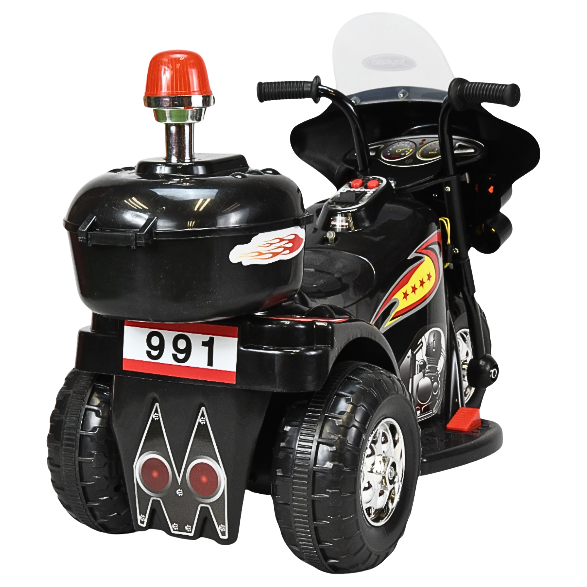 Moto Montable Eléctrica para Niños con Luces y Sonido Bateria Recargable de 6v - Negro