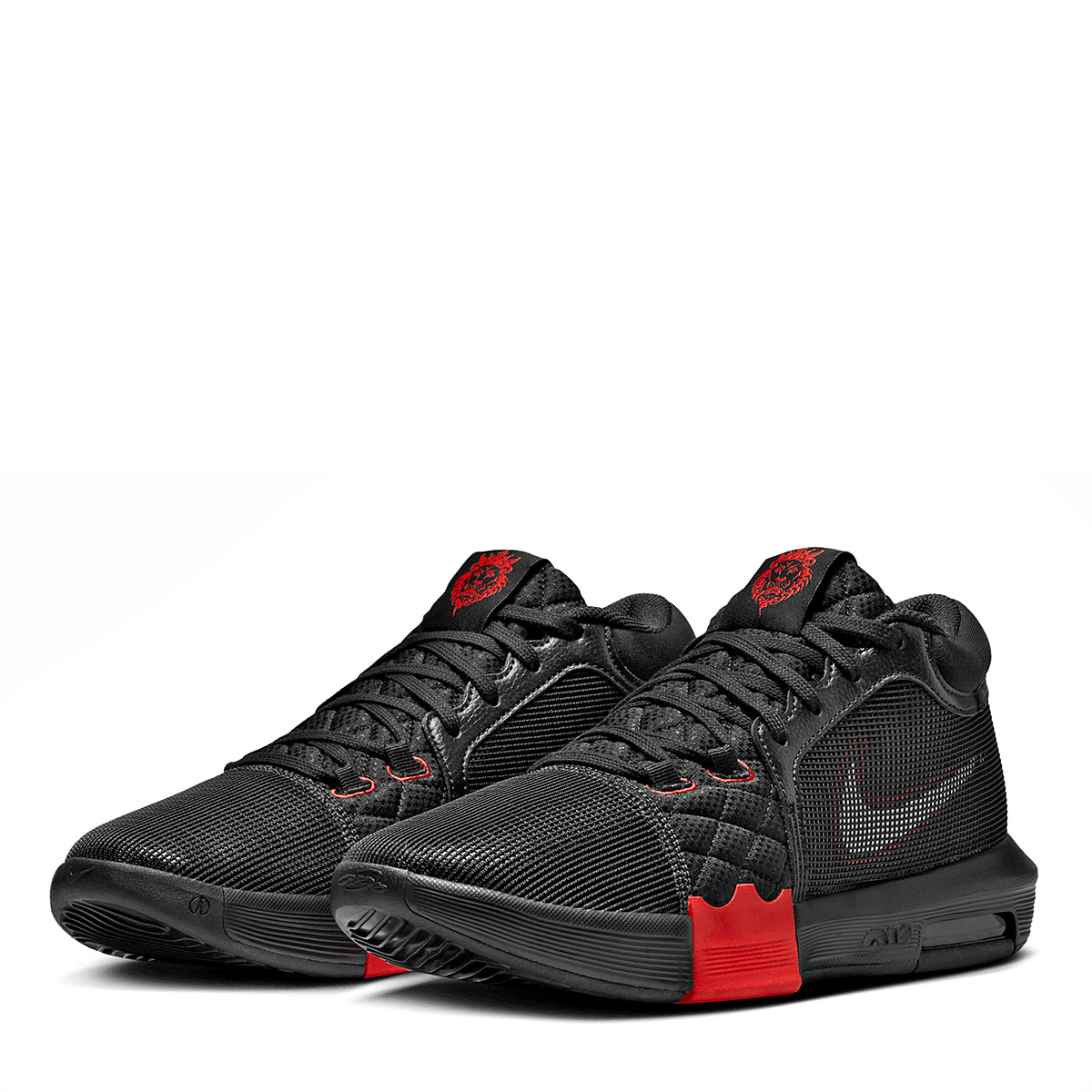 NIKE Lebron Witness VIII TENIS HOMBRE DEPORTIVO CON VALVULA COLOR NEGRO GRIS