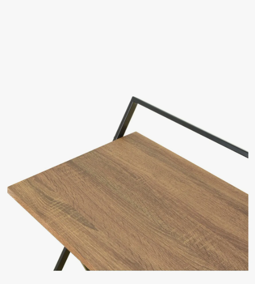 Escritorio Plegable Mdf Moderno Para Laptop Hogar Nogal Oficina 