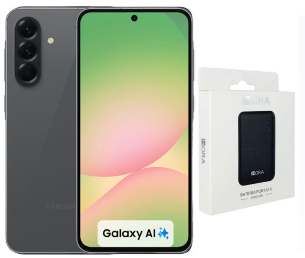 Samsung Galaxy A56 Awesome Black 256GB más Batería Hora 20, 000mAh de regalo 
