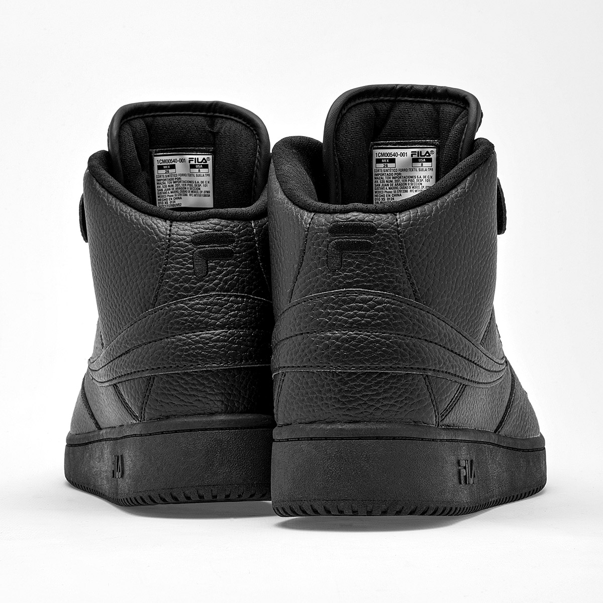 FILA A-High TENIS HOMBRE DEPORTIVO DE BOTA COLOR NEGRO