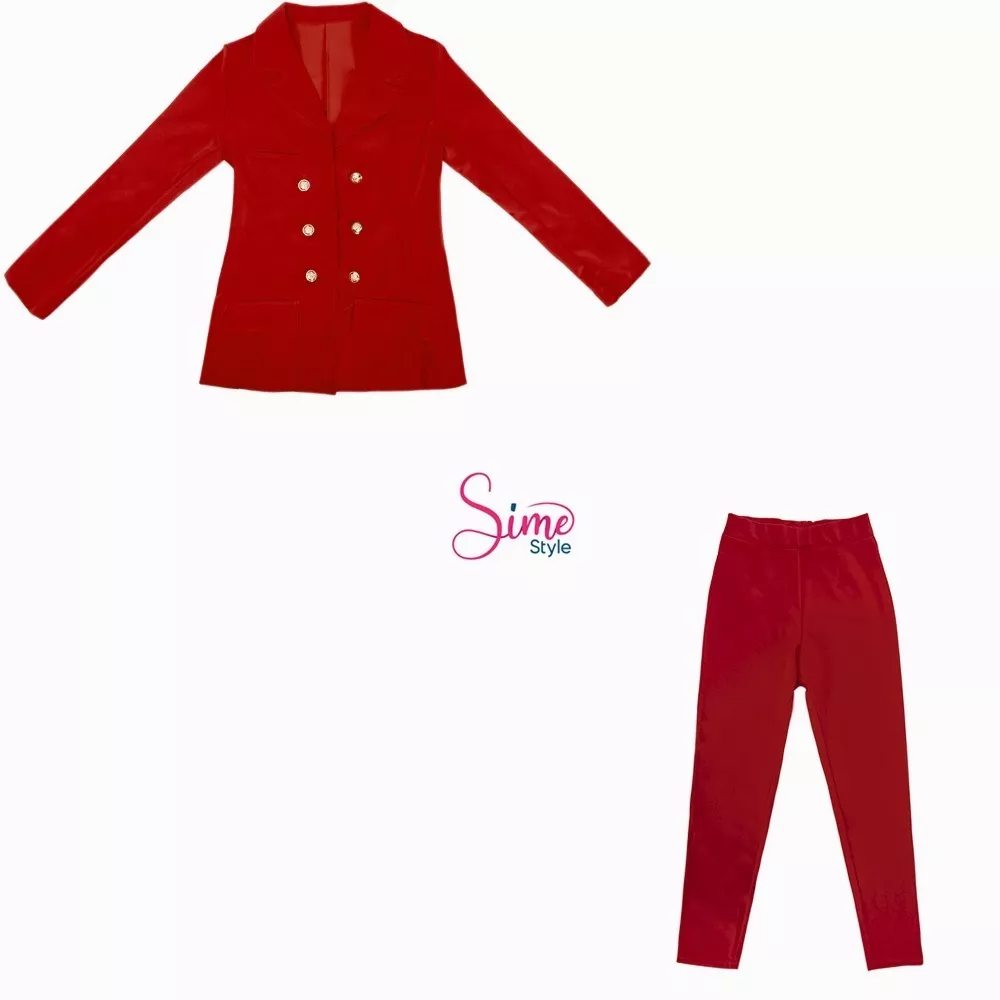 Conjunto 2 Piezas Traje Para Mujer Blazer Y Pantalón