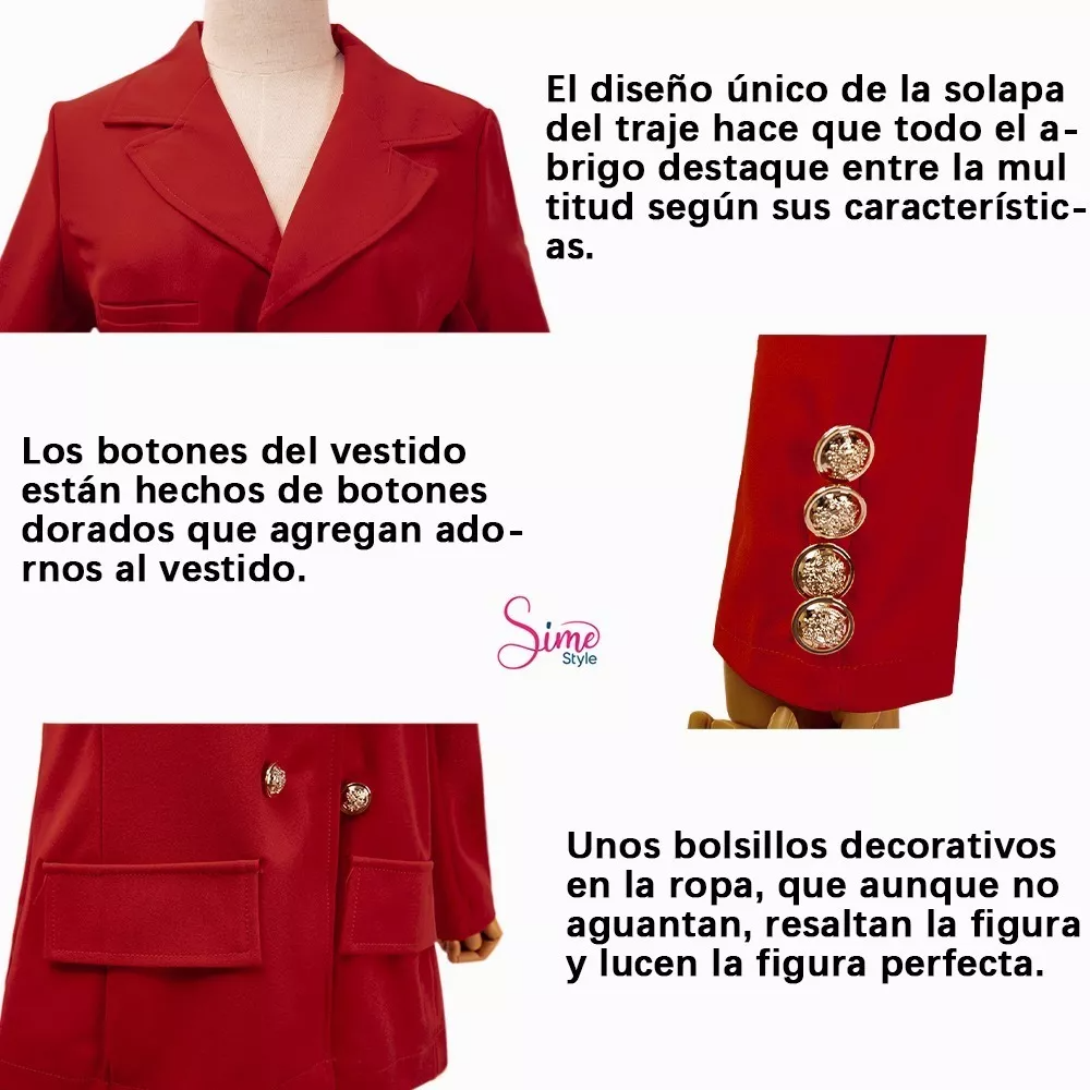 Conjunto 2 Piezas Traje Para Mujer Blazer Y Pantalón