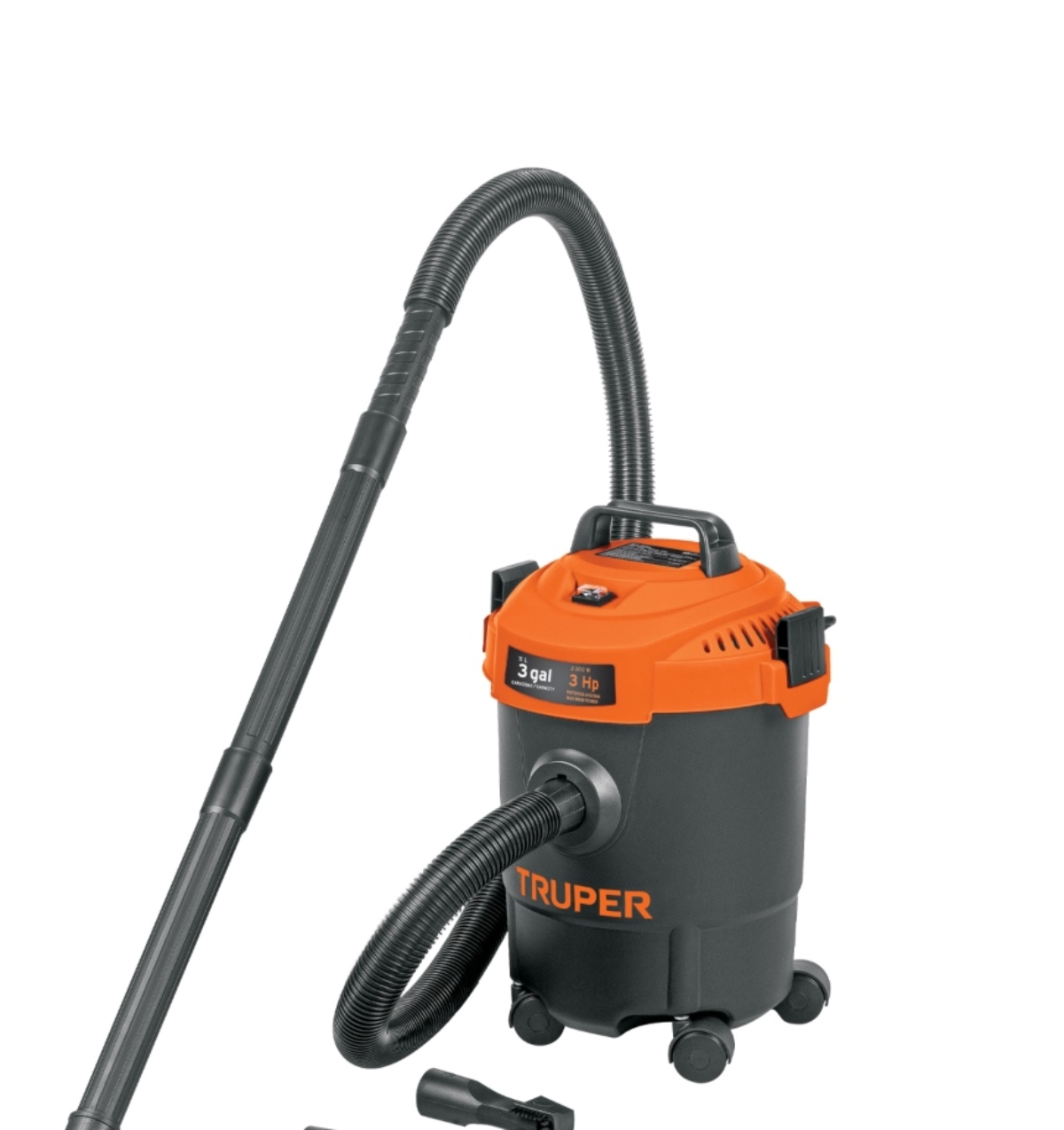 Aspiradora Truper ASP-03 / ASP-03N Sólidos y Líquidos 3 Gal Plástica ENDY3.