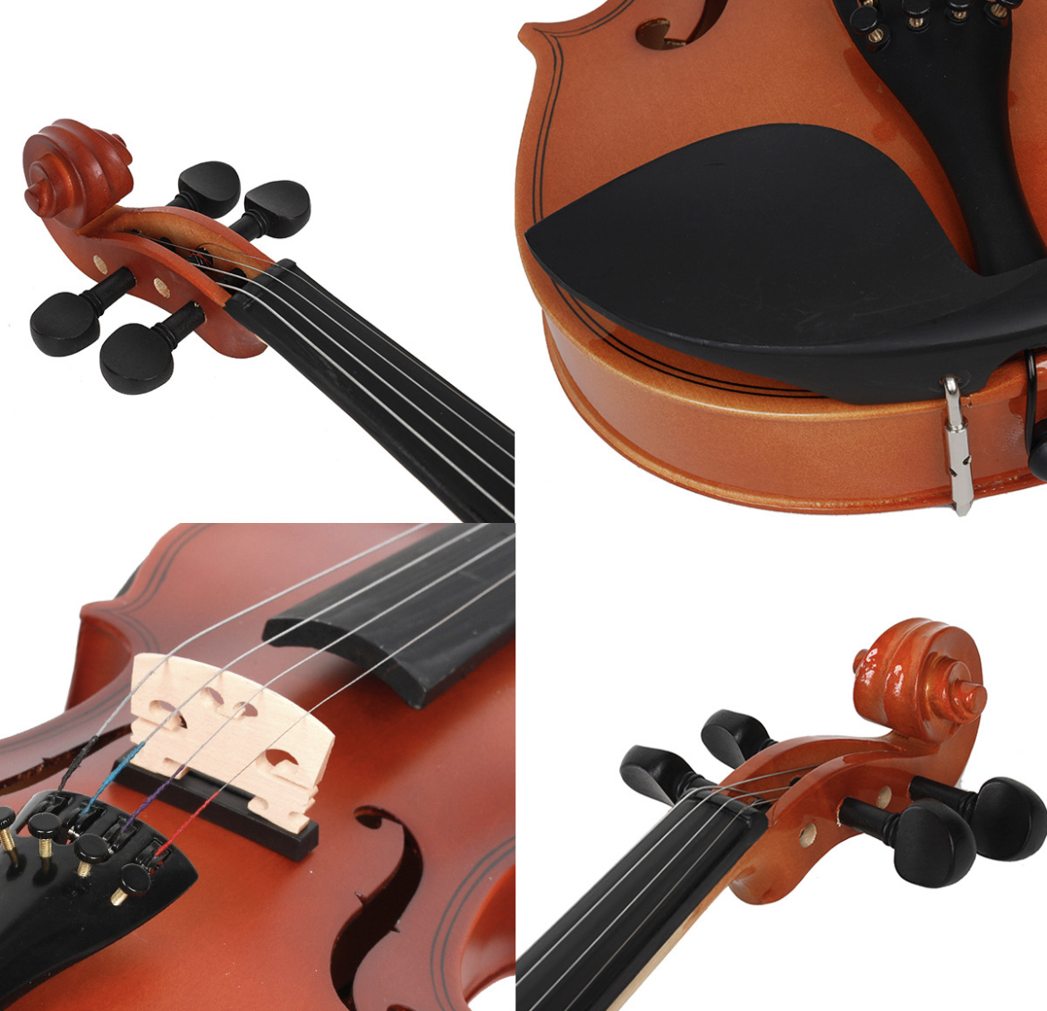 Precio De Electrico Violines Electroacustico 4/4 Y Estuche Color Marrón