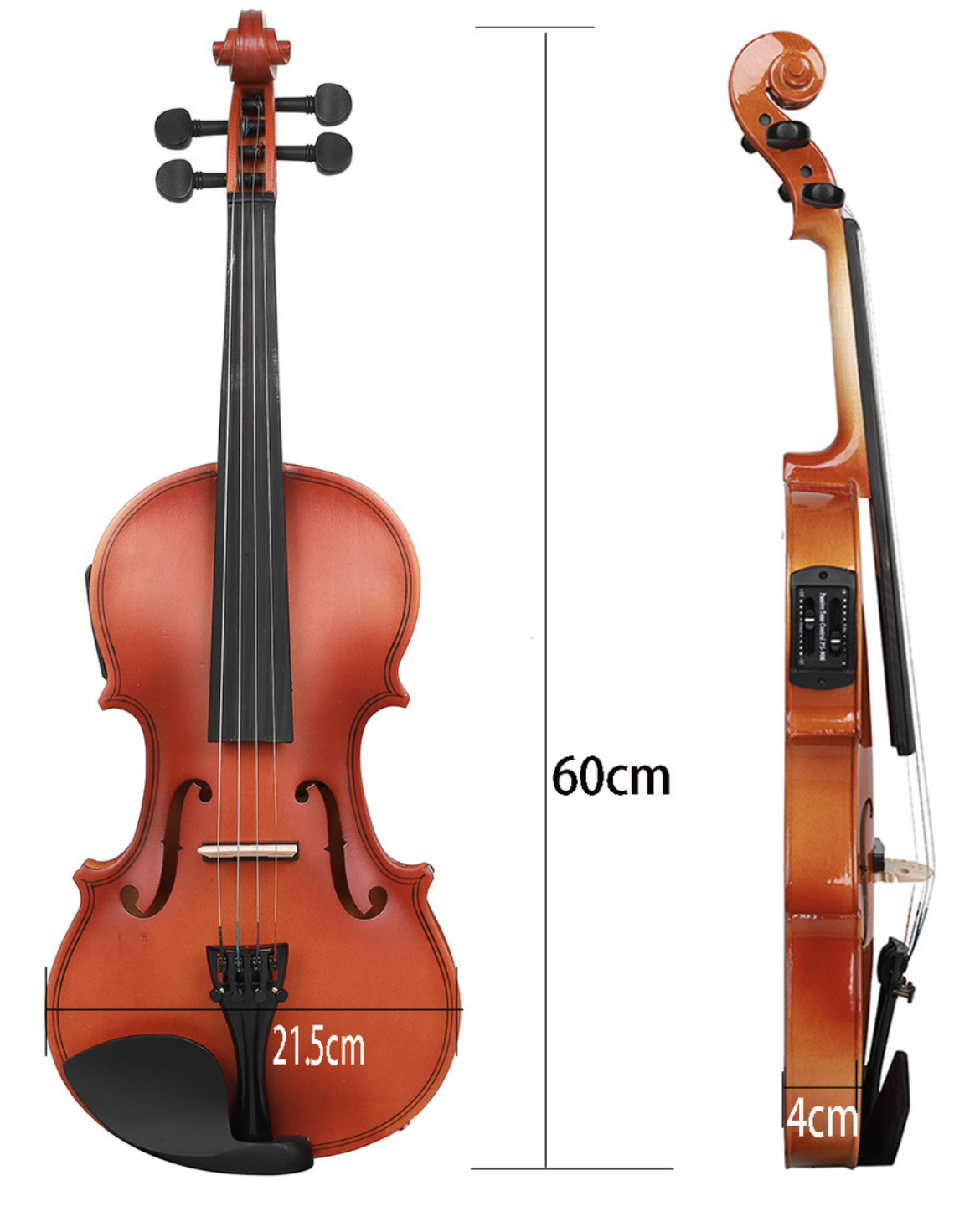 Precio De Electrico Violines Electroacustico 4/4 Y Estuche Color Marrón