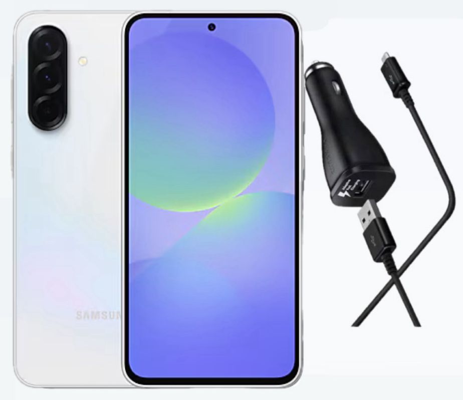 Samsung Galaxy A36 Blanco 128GB más Cargador para Auto 25W de regalo
