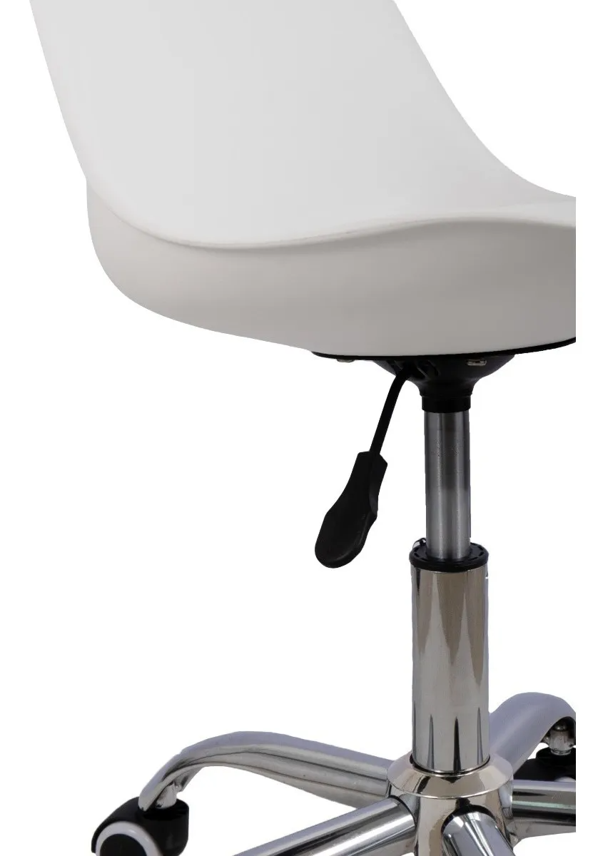 Silla De Oficina Acolchonada Eames Tulip Con Ruedas Cómoda