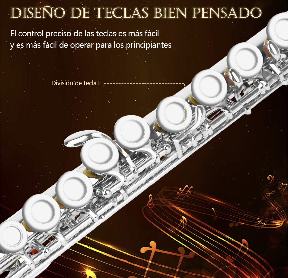 Flauta Transversal De 16 Llaves En Clave De Do Instrumentos