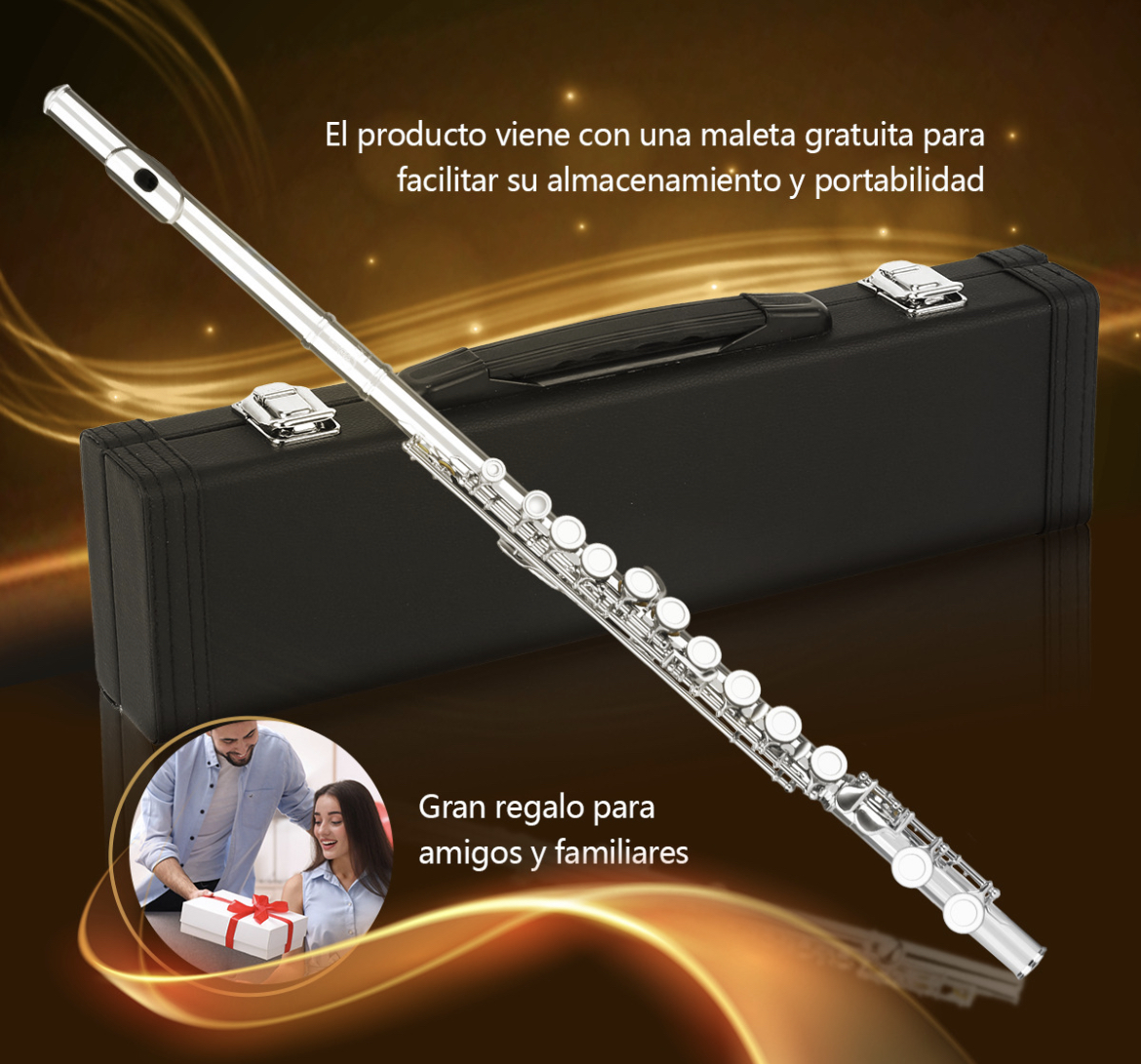 Flauta Transversal De 16 Llaves En Clave De Do Instrumentos