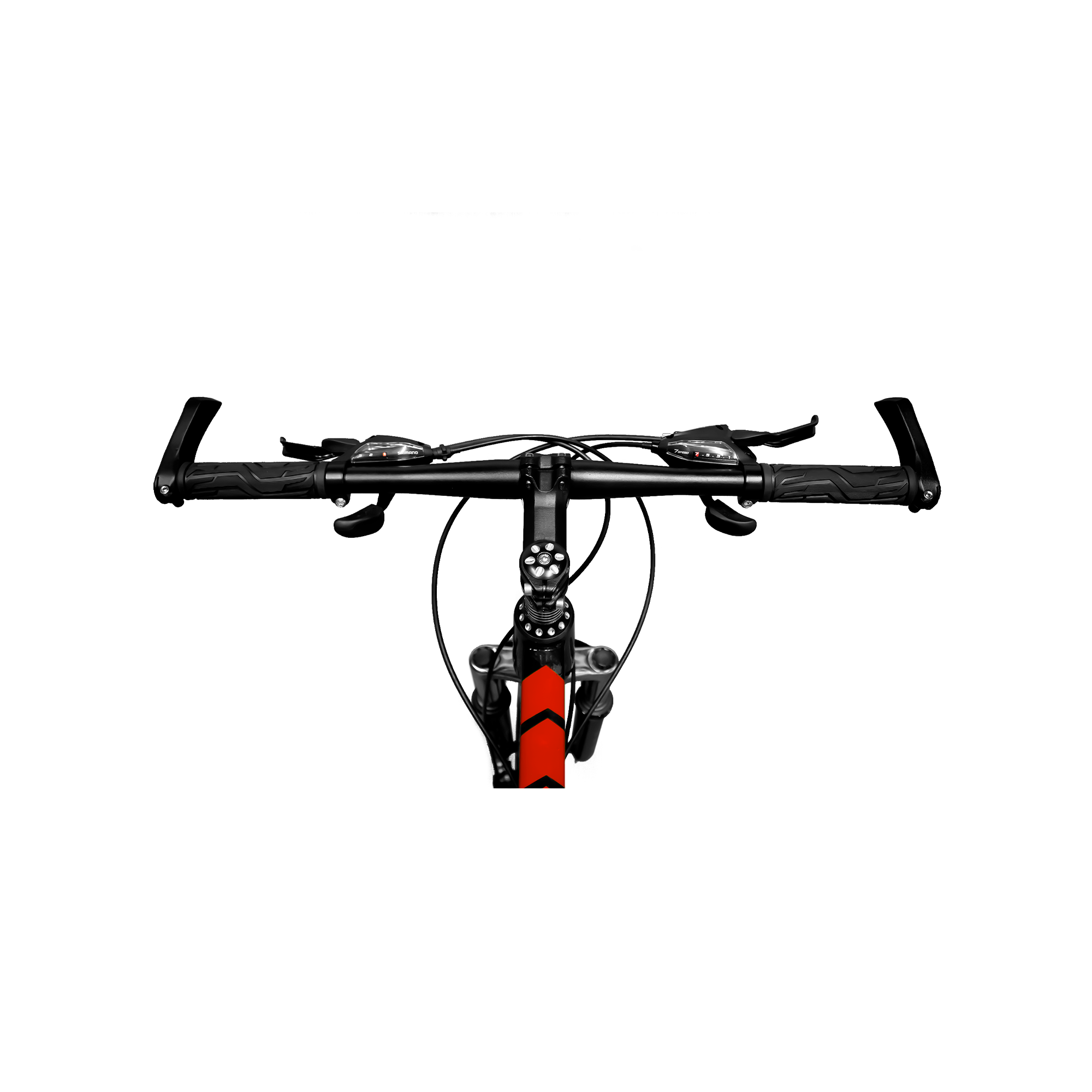 Bicicleta de Montaña Rodada 29 de 21 Velocidades Doble Freno, Negro/Rojo Bluelander 