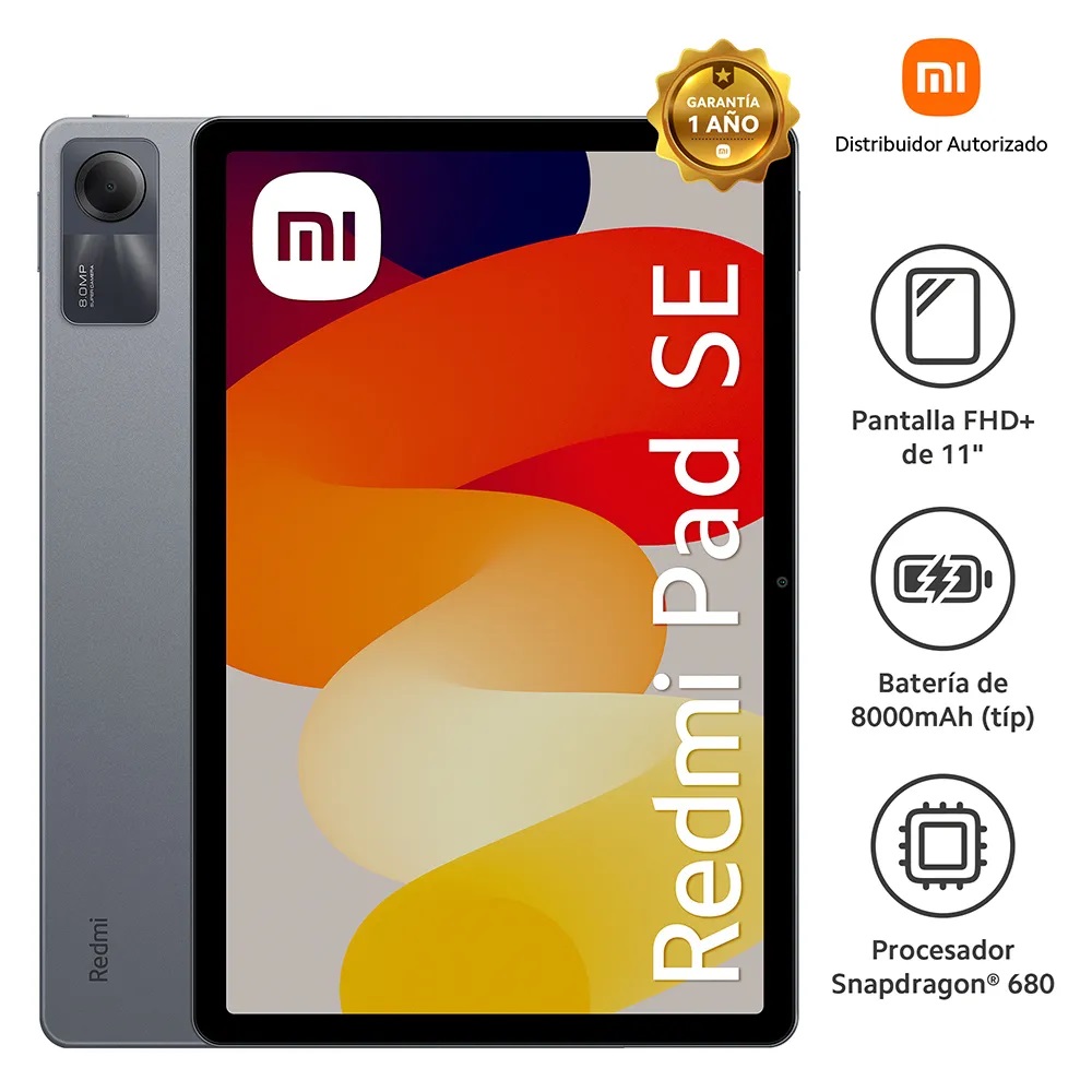 Tablet Xiaomi Redmi Pad SE  WiFi 128Gb 4Ram Color Gris Nueva Libre