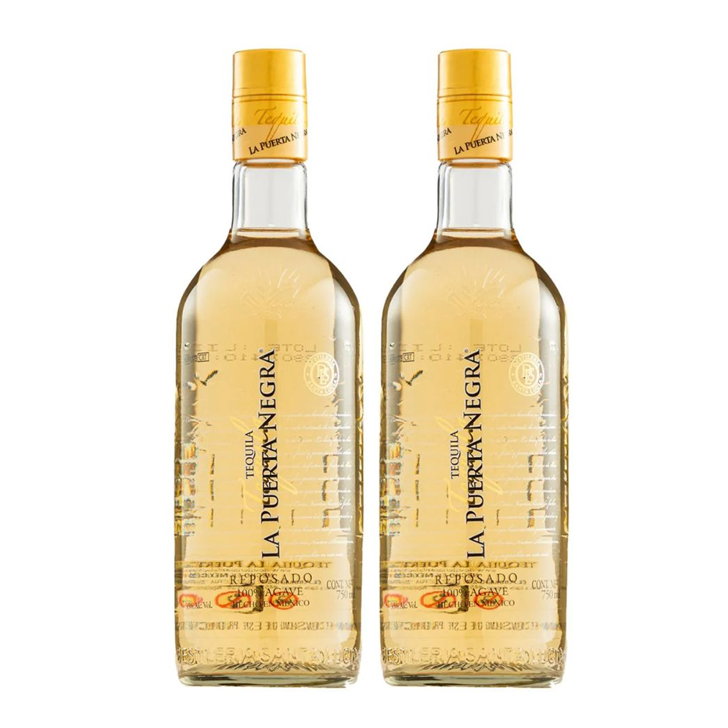 Duo Pack Tequila La Puerta Negra Reposado 750 Ml