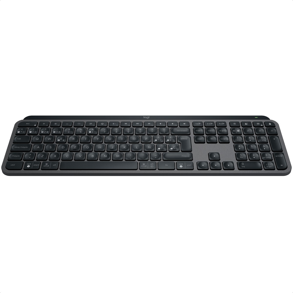 Teclado Logitech MX Keys S Retroiluminado Inalambrico USB Y Bluetooth Con Ñ 920-011561
