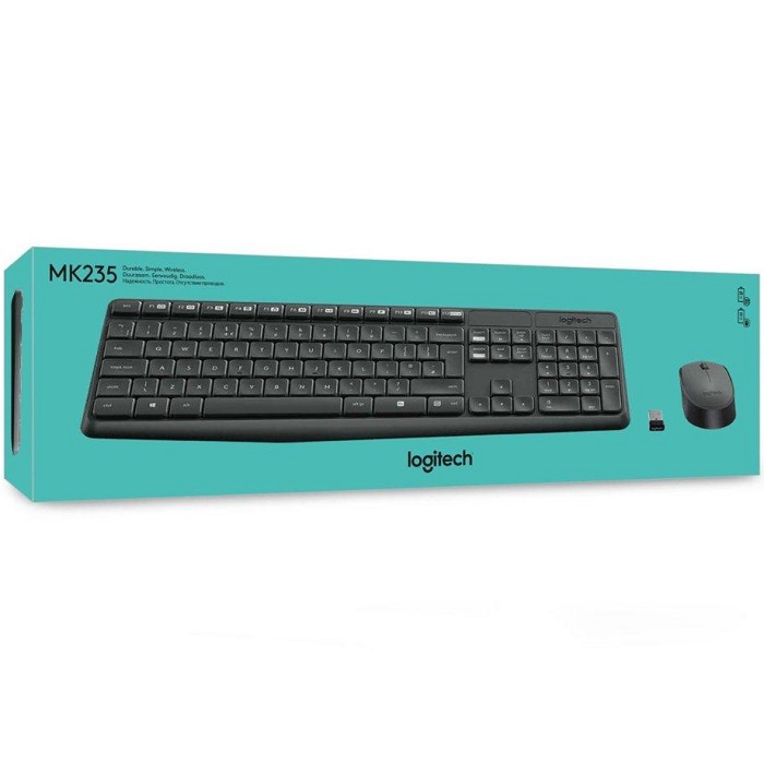 Kit Teclado Y Mouse Logitech MK235 Inalambrico USB 920-007901