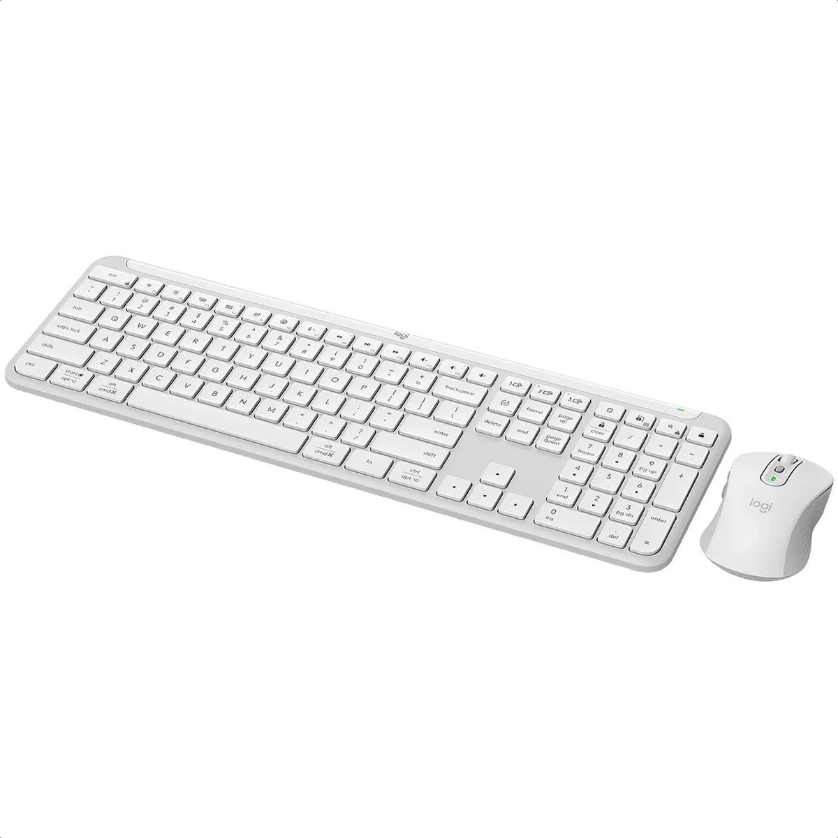 Kit Teclado Y Mouse Logitech MK950 Performance Inalambrico USB Y Bluetooth Blanco 920-012594