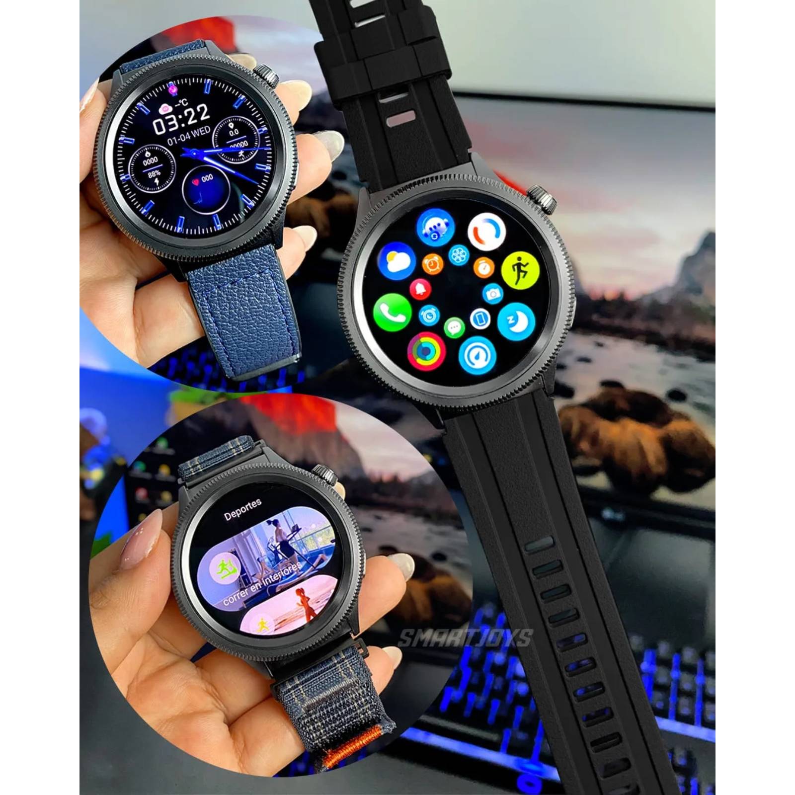 Smartwatch G-tide R8 Pro caja Gris cromo