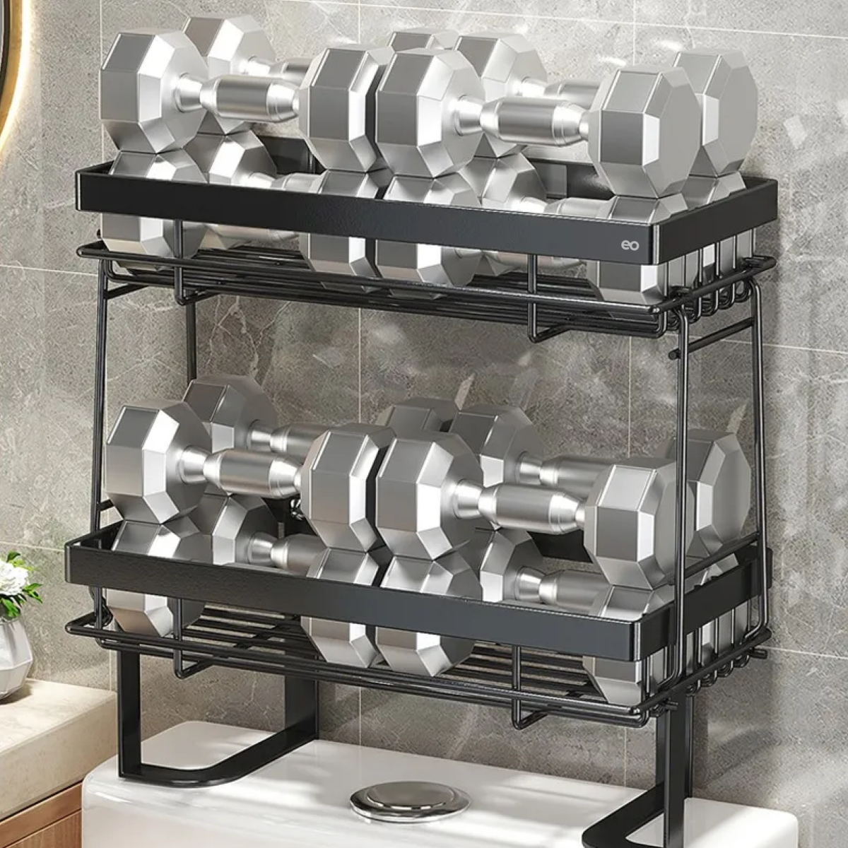 Estante De Organizadores Para Baño Sobre El Inodoro 2 Niveles