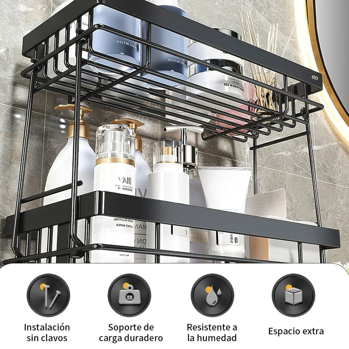 Estante De Organizadores Para Baño Sobre El Inodoro 2 Niveles