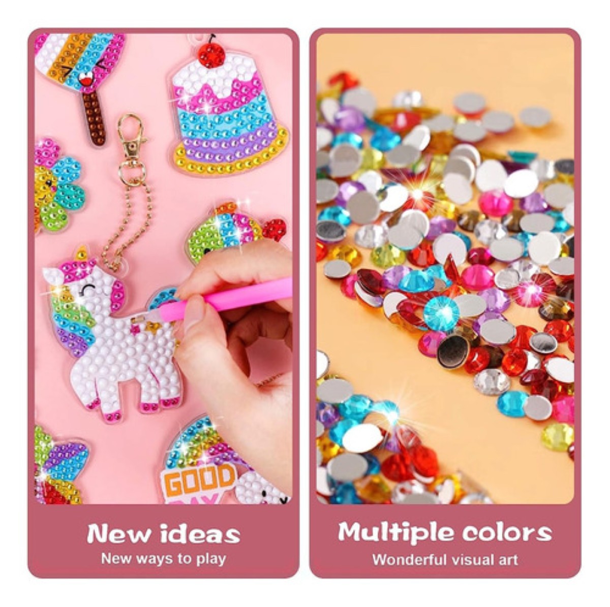 15 Kit Niños Diy Pinturas Diamante 5d Decorativas Pegatinas