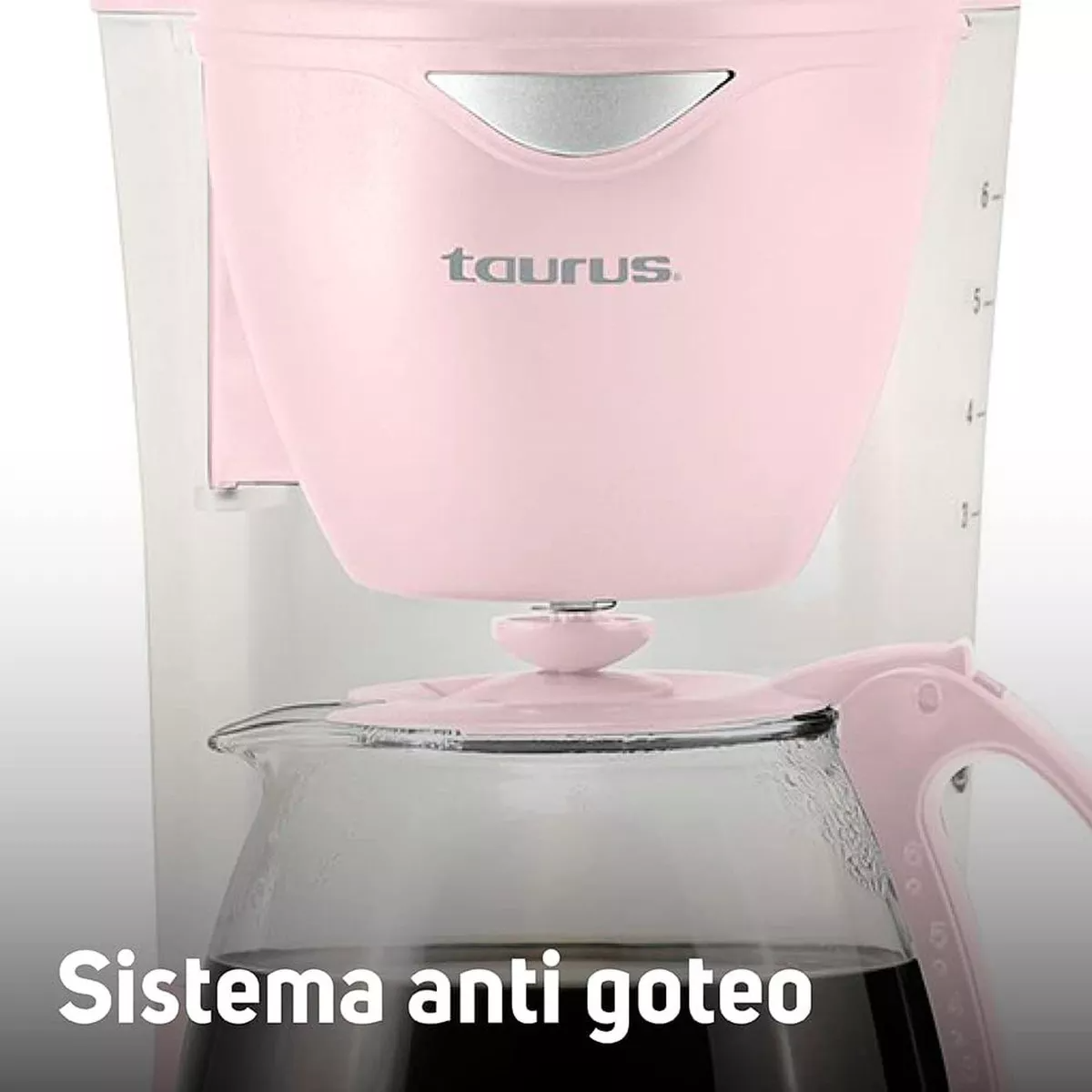 Cafetera Taurus Coffeemax6 Ribbon Color Rosa