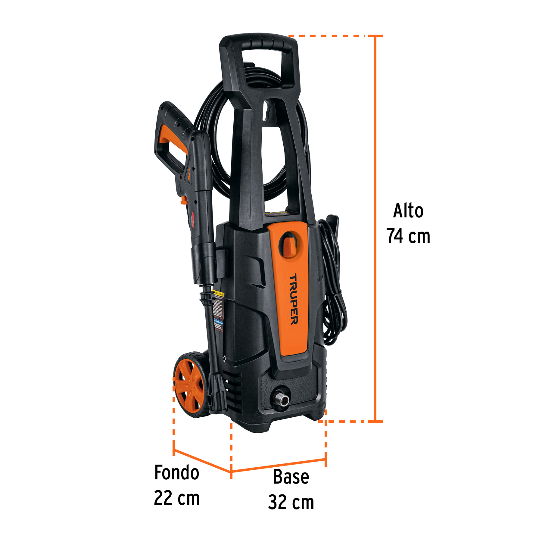 Hidrolavadora Eléctrica 1800PSI HILA-1800 Truper Calidad Premium para Autos Autolavados Maquina para lavar presión